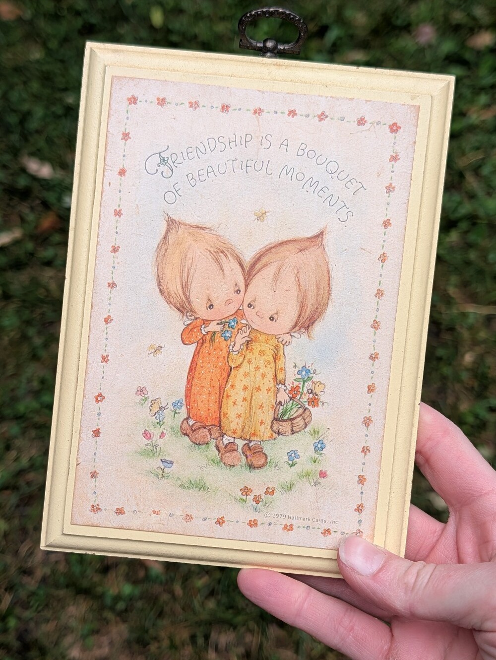 3/$20 Vintage 1970s Betsey Clark Hallmark Friendship Plaque Gift